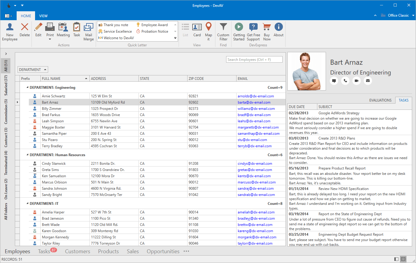 DevExpres WPF Analytic App Pivot Table