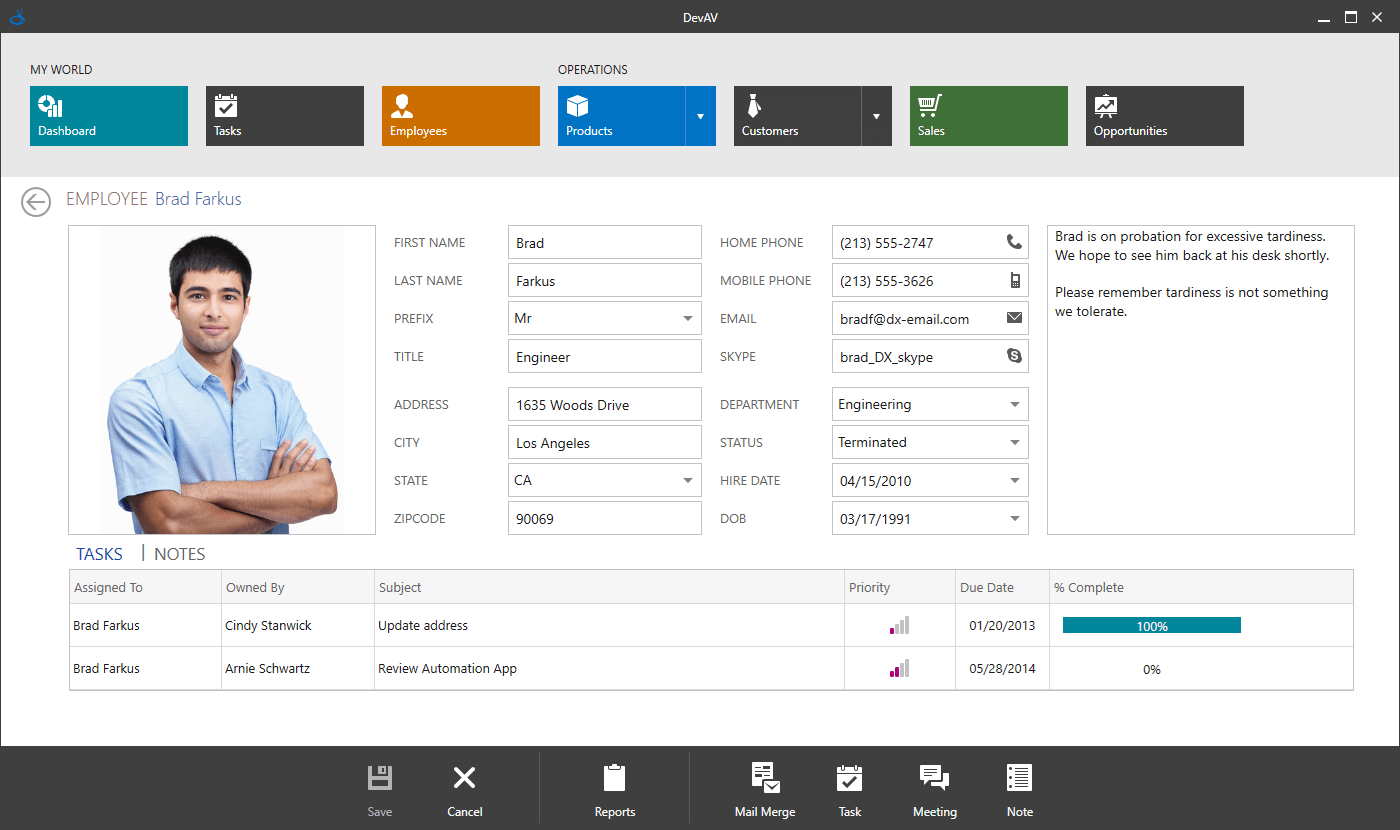 DevExpress WPF Tablet Touch Application