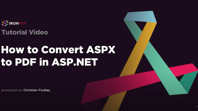 Convert ASPX to PDF in ASP.NET