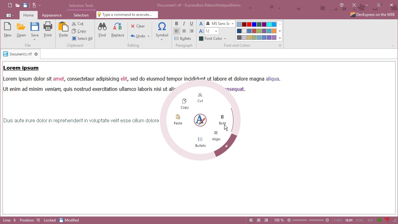 DevExpress VCL Layout Manager