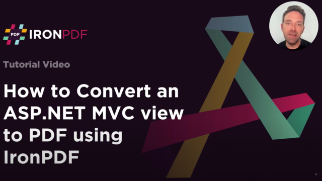 How to Convert an ASP.NET MVC view to PDF using IronPDF